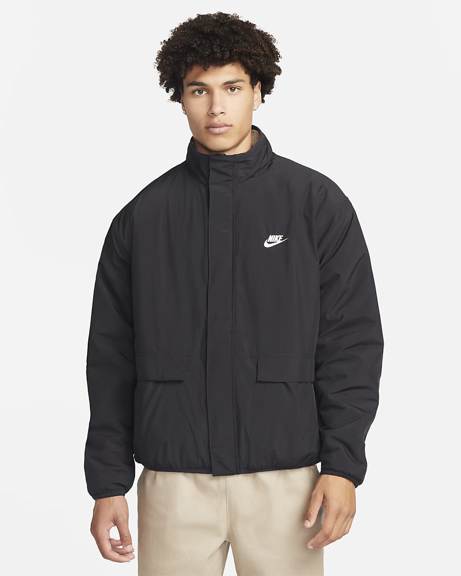 Nike Sportswear Club Fleece+ Men's Full-Zip Reversible Winterized Top. Nike .com